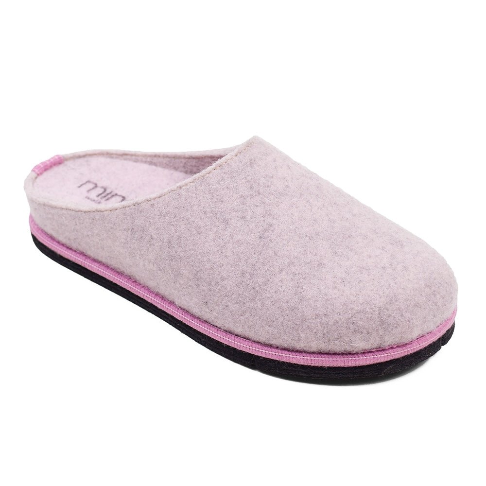 Minfot Tofflor Slip-on Viken Ull Rosa