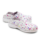 Minfot Arbetsskor Mjuk Toffel Blommig