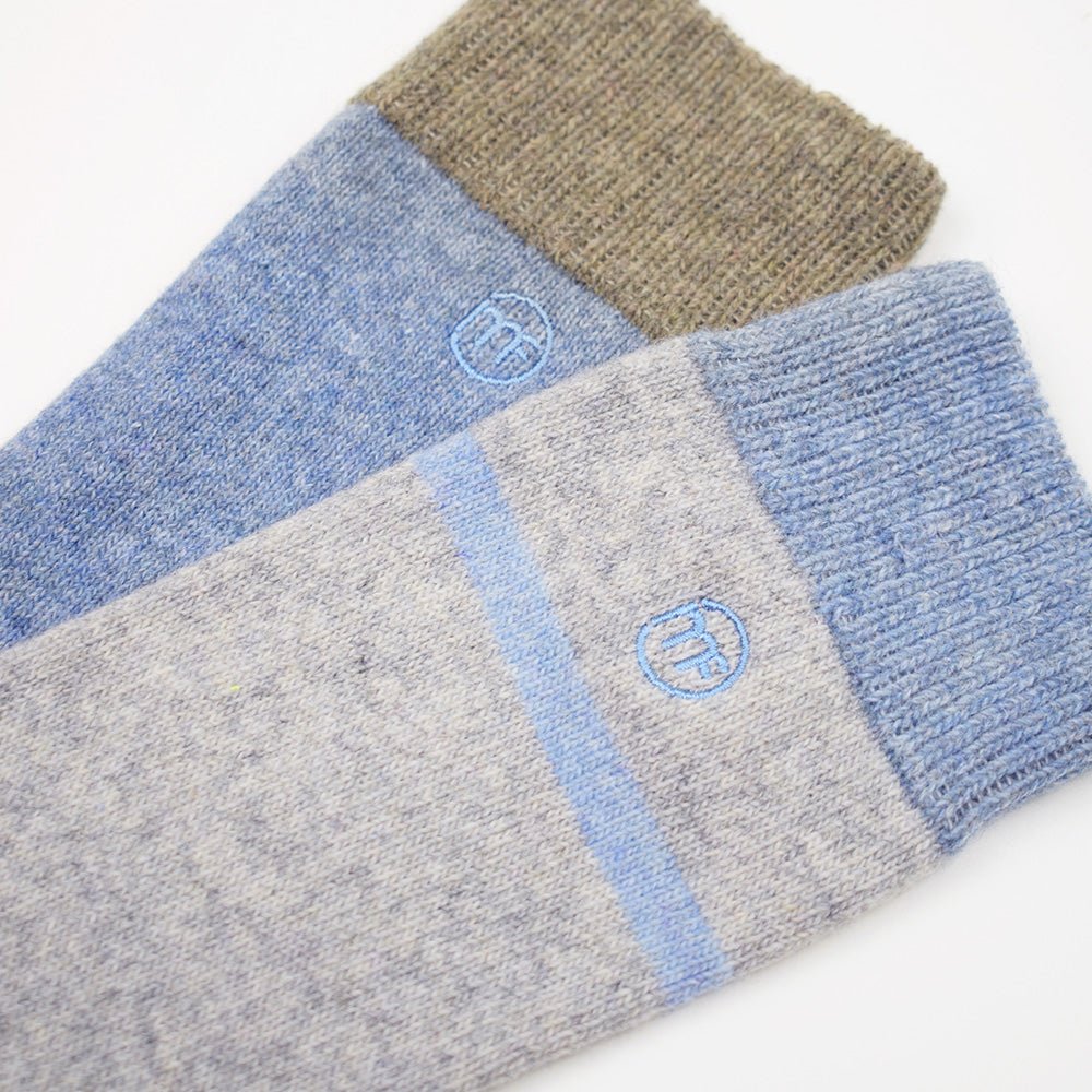 Produktbild 4 - Minfot Ullstrumpor Strand Indigo 2-pack