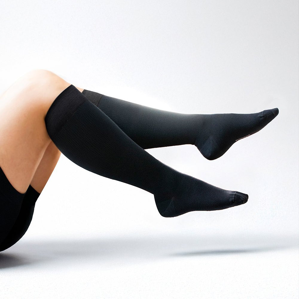 Produktbild 2 - Minfot Stödstrumpor Breda Merinoull Svart 1-pack