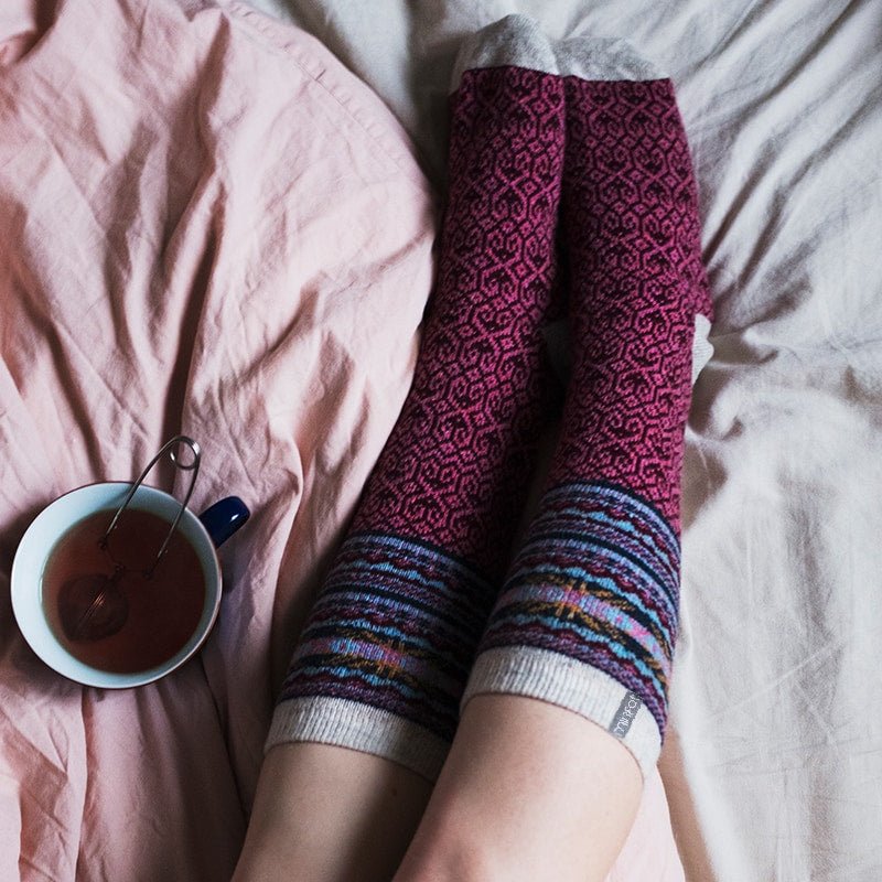 Minfot Ullstrumpor Mys Multi 2-pack