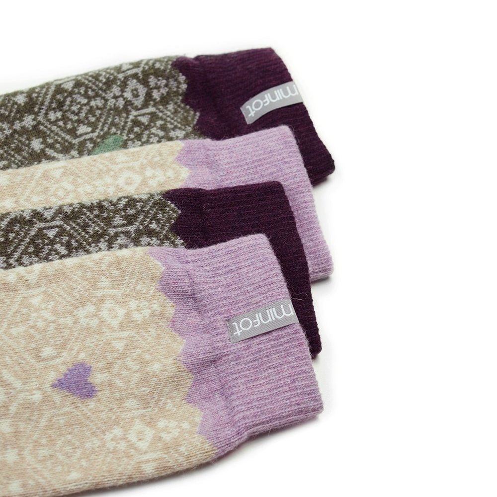 Minfot Ullstrumpor Kärlek 2-pack