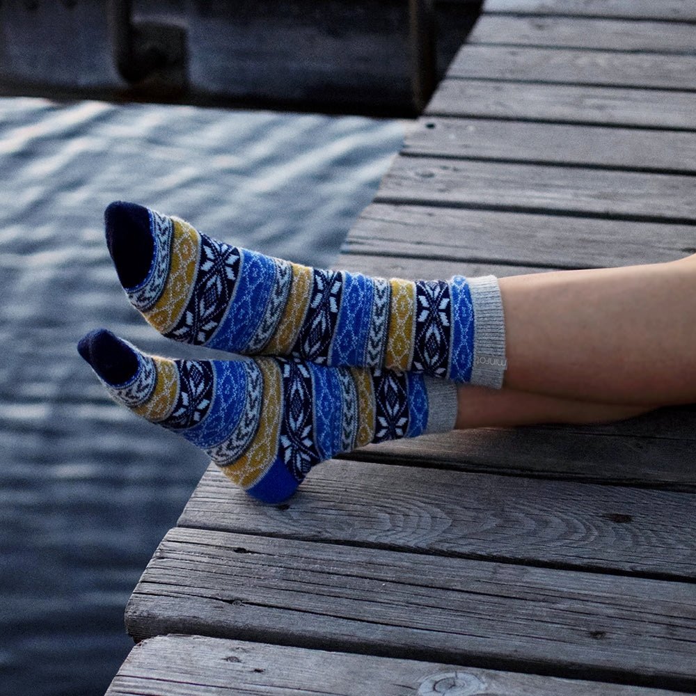 Produktbild 3 - Minfot Ullstrumpor Hytte 2-pack