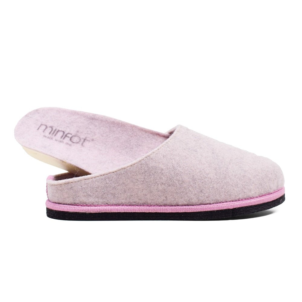 Produktbild 8 - Minfot Tofflor Slip-on Viken Ull Rosa