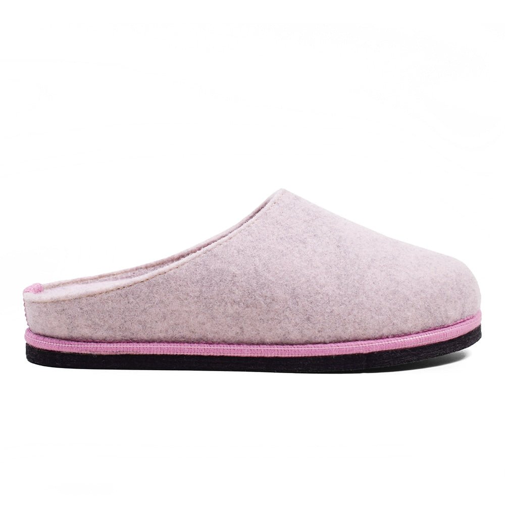 Minfot Tofflor Slip-on Viken Ull Rosa