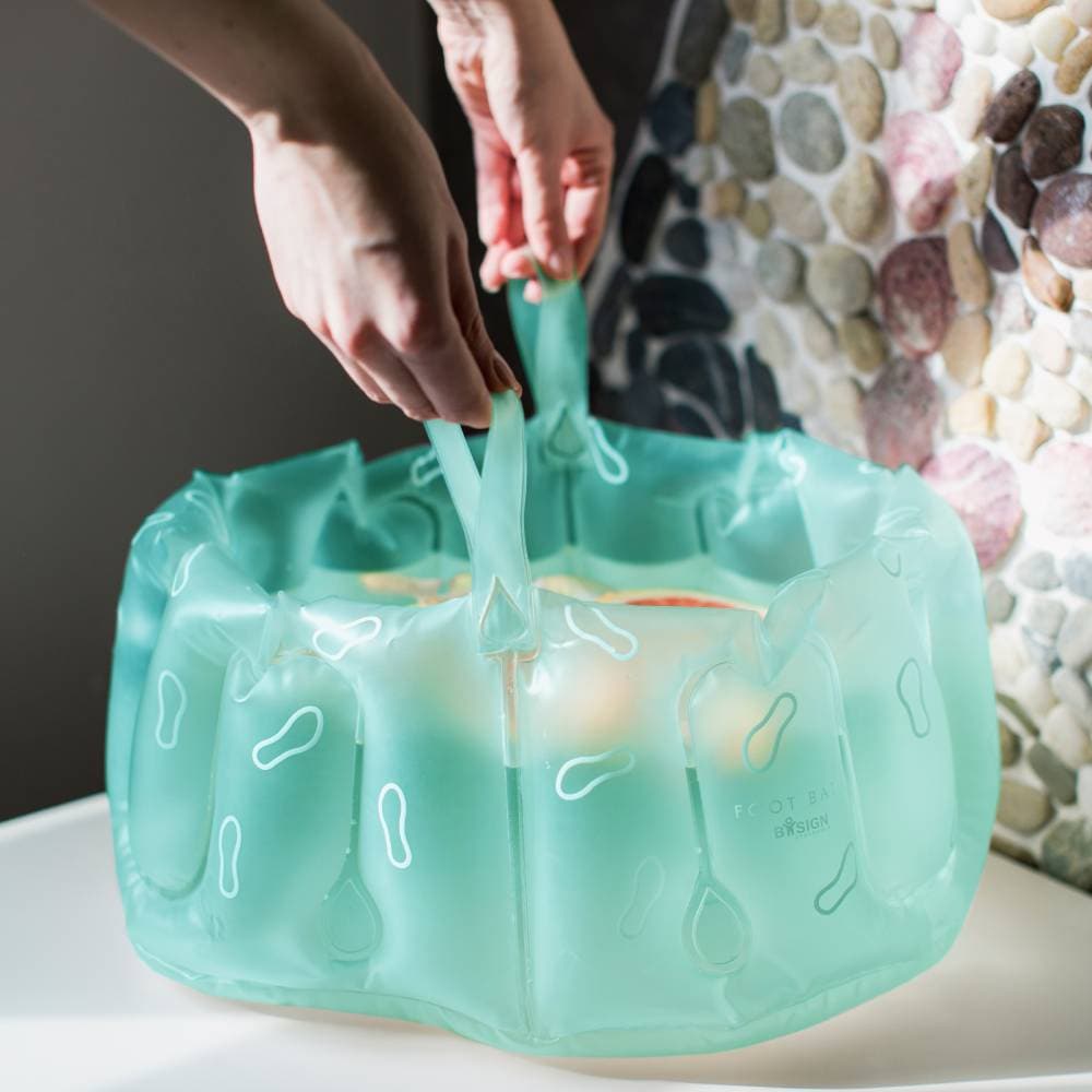 Produktbild 6 - Uppblåsbart fotbad Aqua Grön