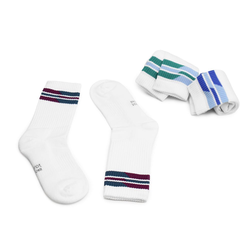 Produktbild 12 - vadderad-hal-sportstrumpor-lyocell-Race-3-pack-vit