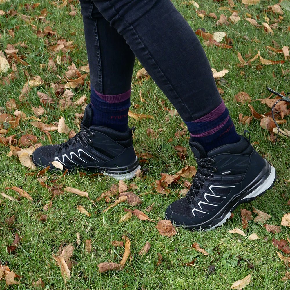 Minfot Stride Mid Skor Unisex Vattentät TEX Svart