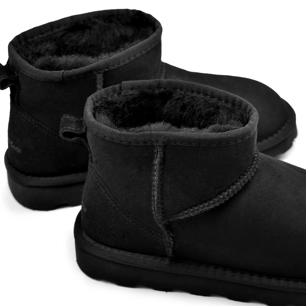 Rugged Gear Fårskinnsboots Black