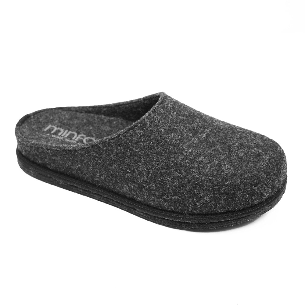 Minfot Tofflor Slip-on Viken Ull Antracit