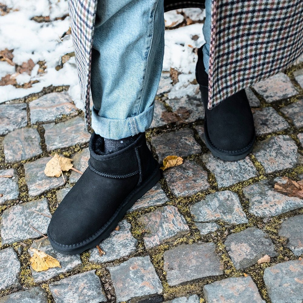 Rugged Gear Fårskinnsboots Black