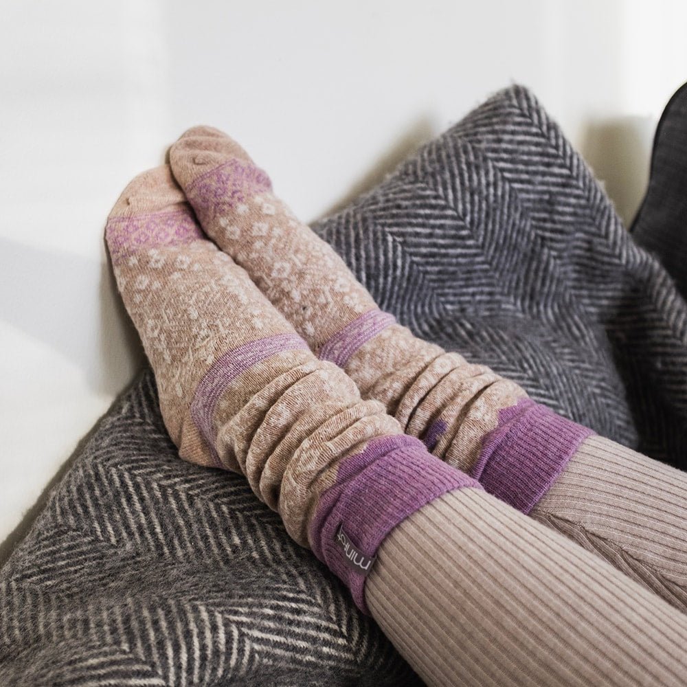 Minfot Ullstrumpor Kärlek 2-pack