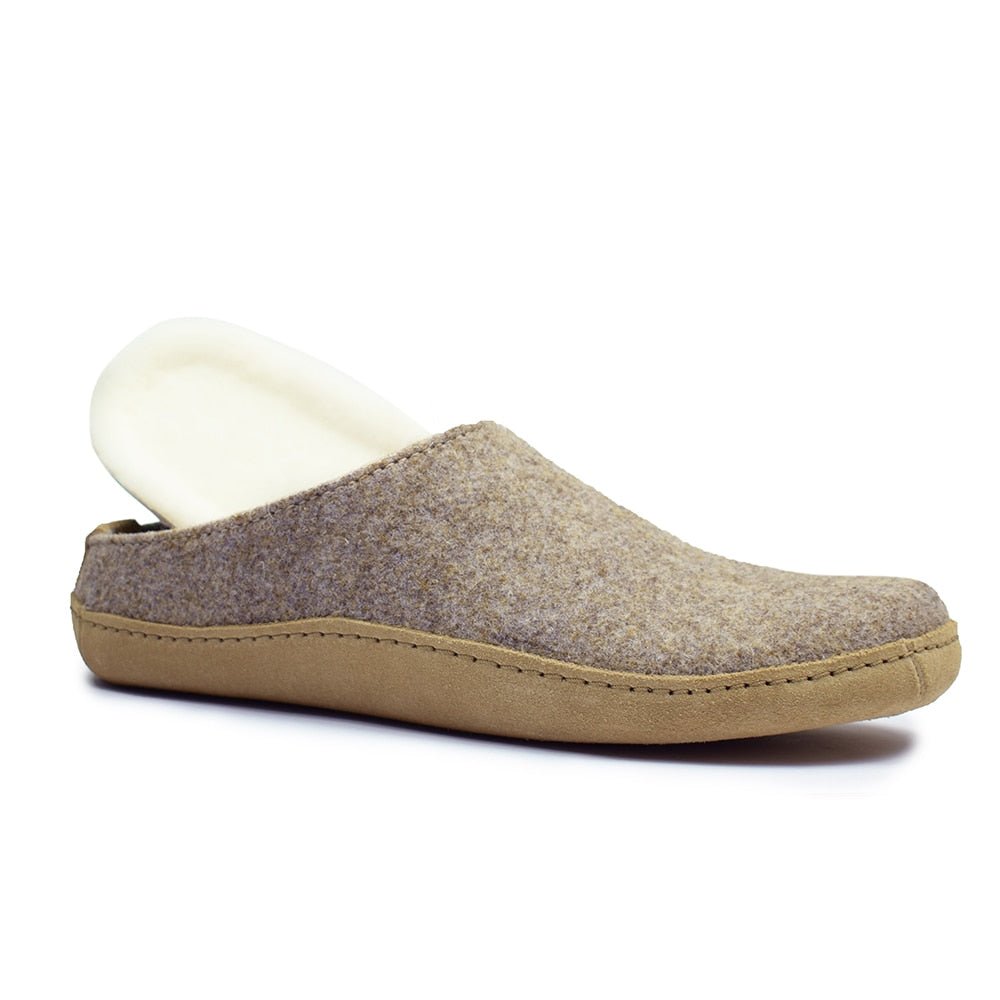 Minfot Ulltofflor Arild Fotbädd Fårskinn Beige