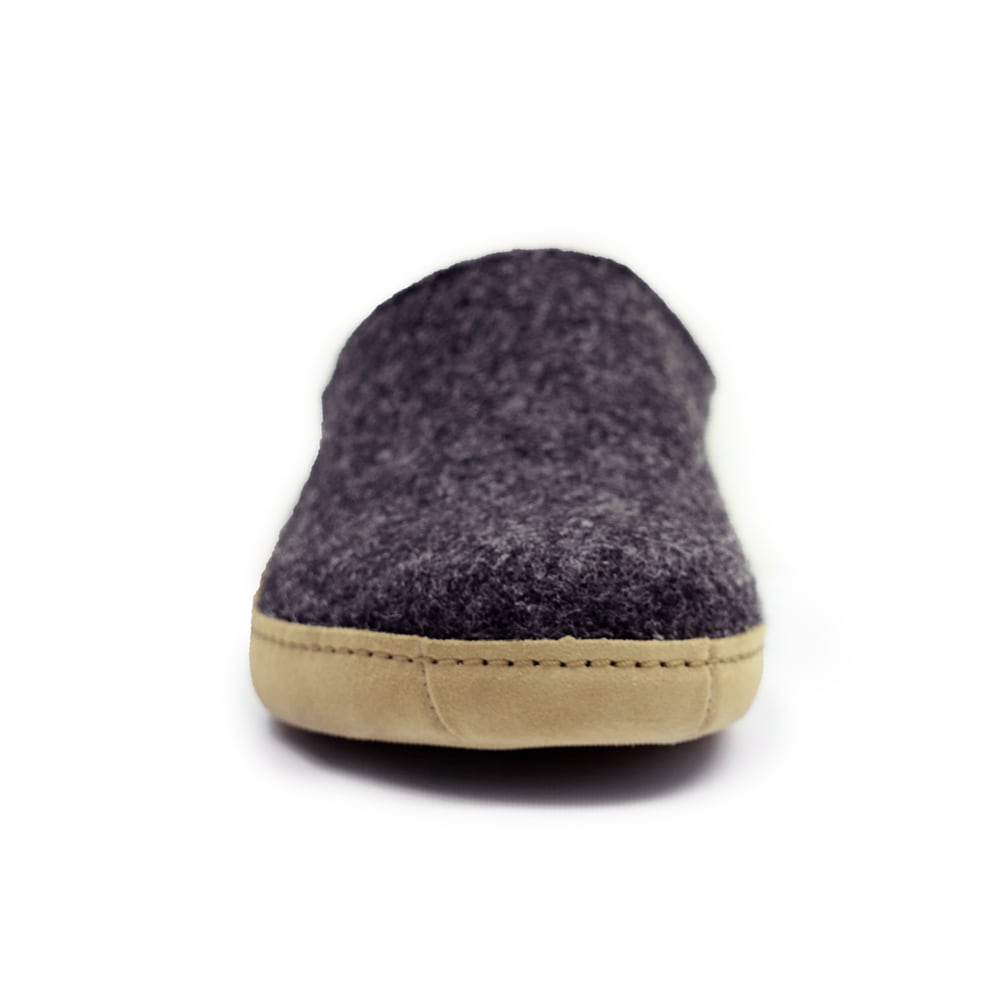 Produktbild 6 - Minfot Ulltofflor Arild Fotbädd Fårskinn Mörkgrå