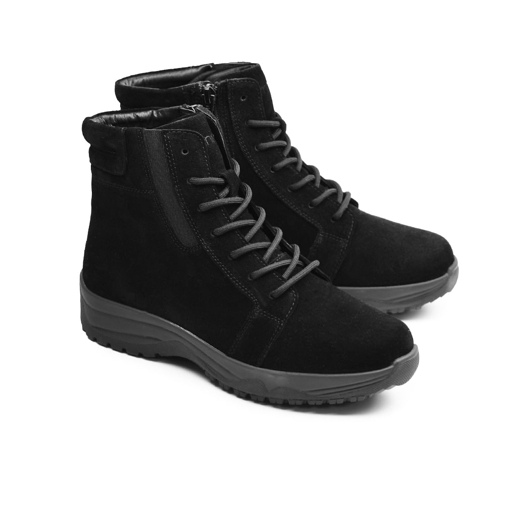 Minfot Dubbskor Lima Mocka Ull Svart