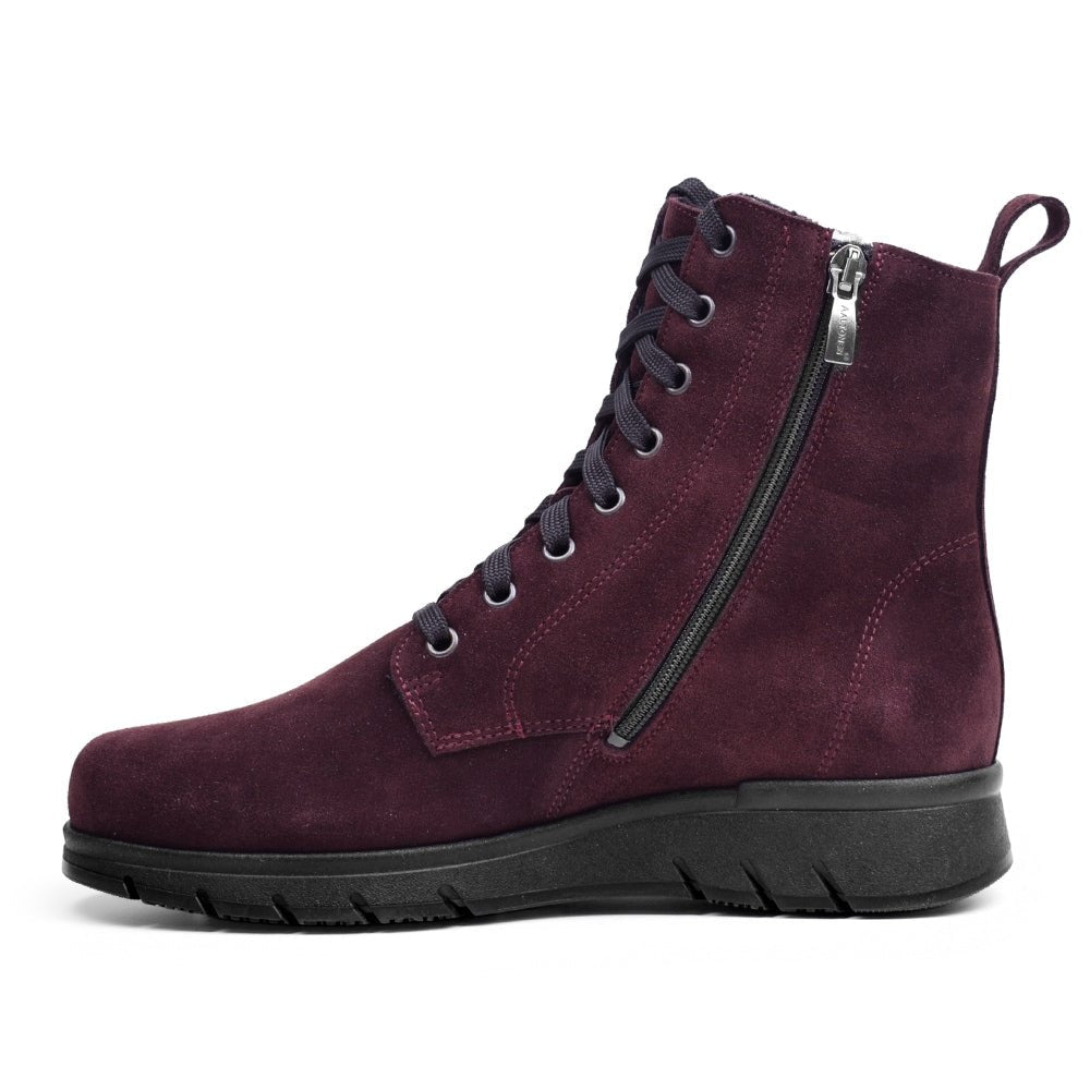 Produktbild 4 - Minfot Aaltonen Vinterkängor Grip+ Zip Kiitos Mocka Ull Bordeaux