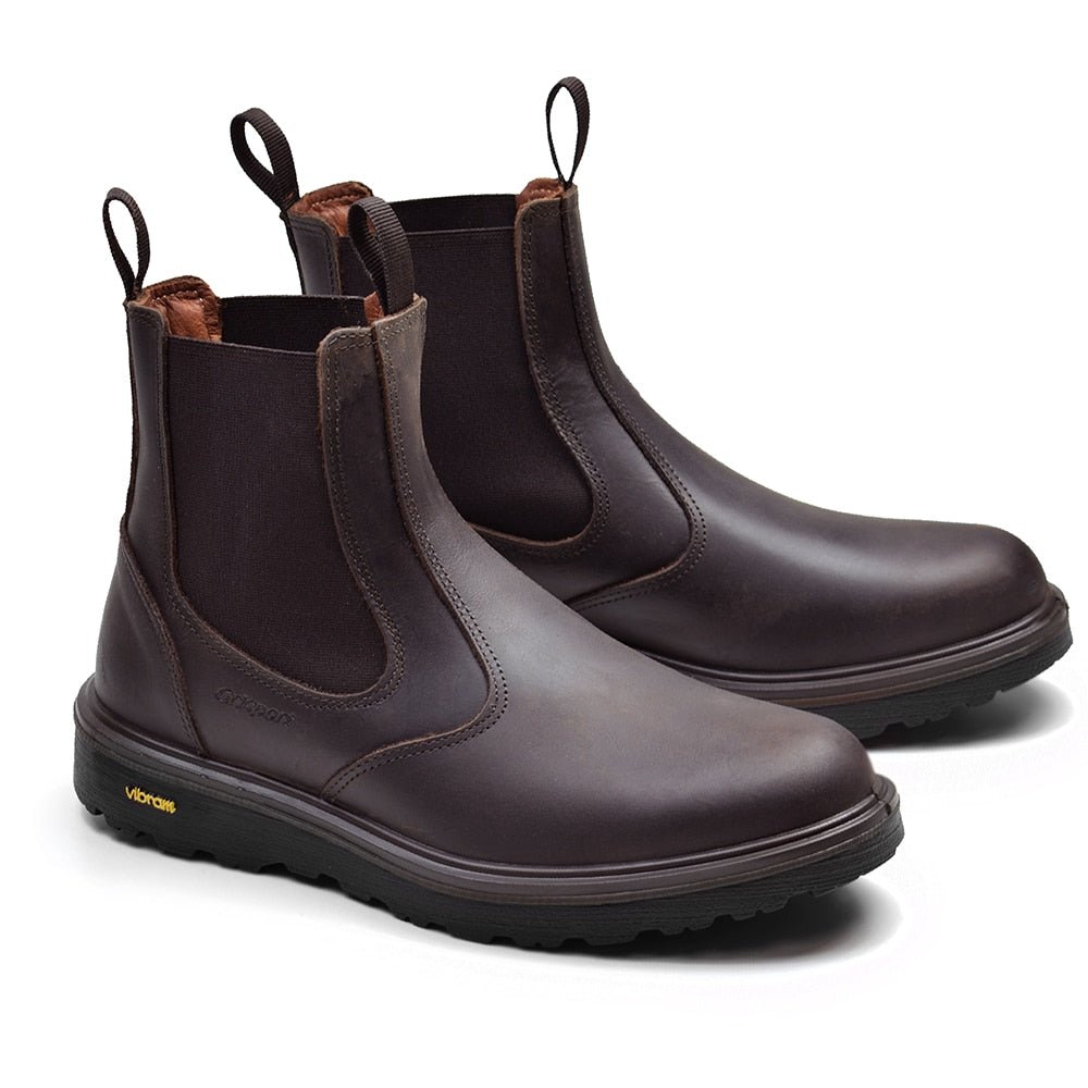 Grisport Komfort Chelsea Boots Gritex Mörkbrun