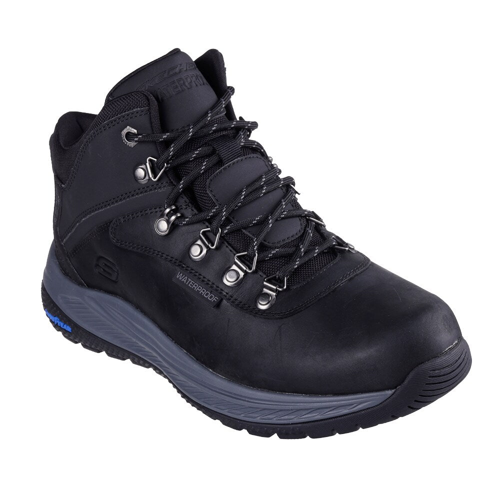 Produktbild 4 - Skechers Mens Boots Relaxed Fit Waterproof Slip-Ins Black