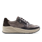 Minfot Vei Sneaker Stretch Nubuck Taupe Oxid