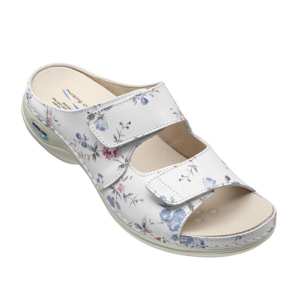 Nursing Care Viena Arbetssandal WashGo Tvättbar Flower