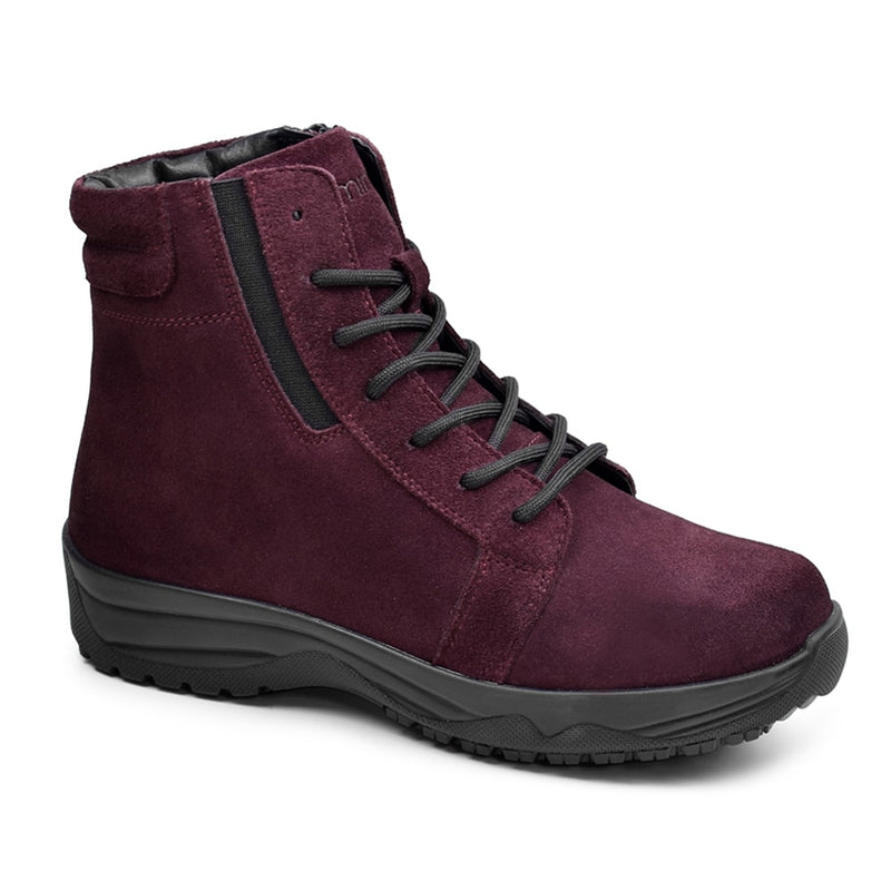 Minfot Dubbskor Lima Mocka Ull Bordeaux