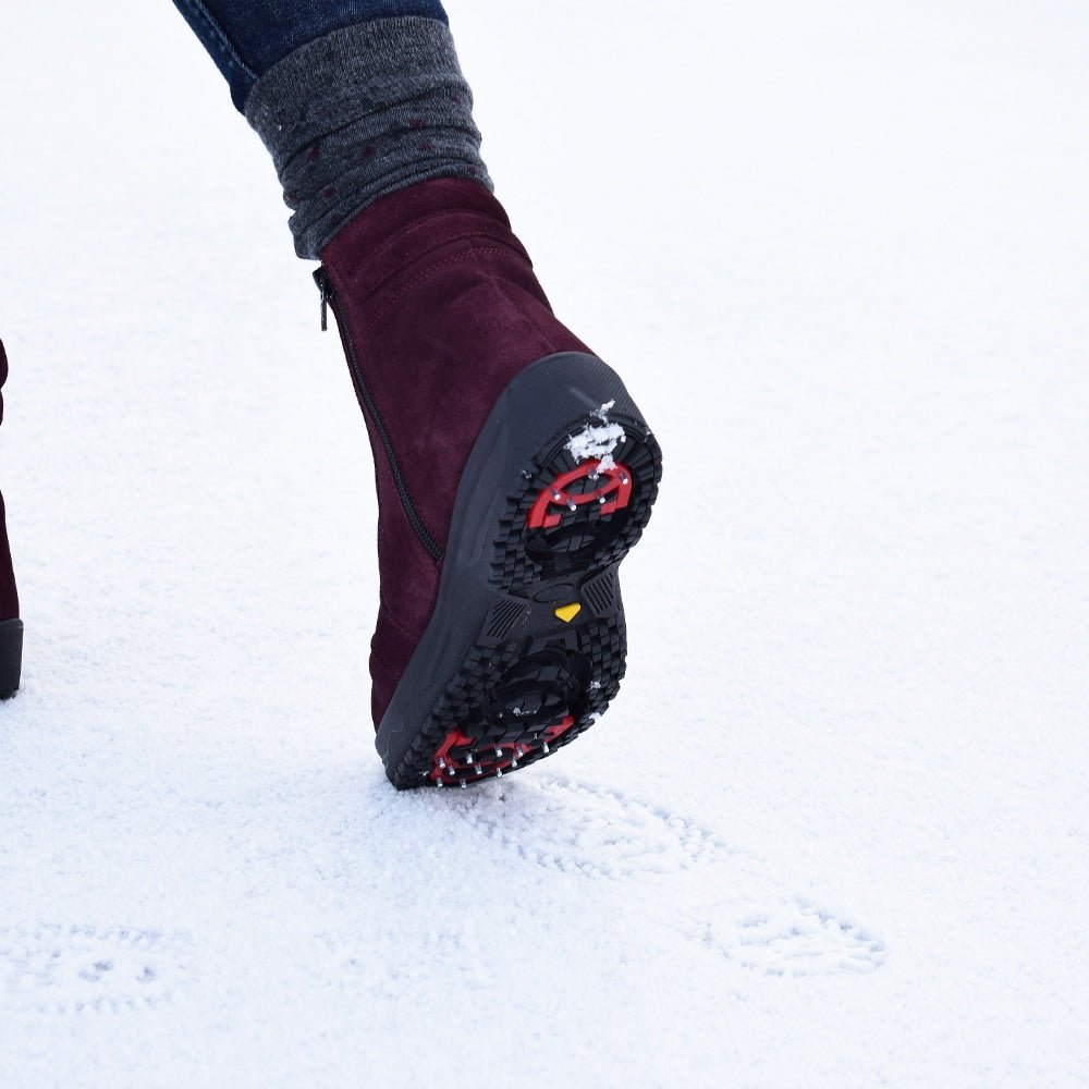 Minfot Dubbskor Lima Mocka Ull Bordeaux