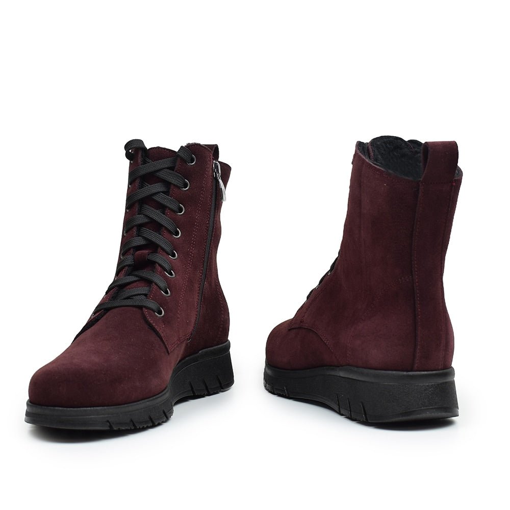 Produktbild 8 - Minfot Aaltonen Vinterkängor Grip+ Zip Kiitos Mocka Ull Bordeaux