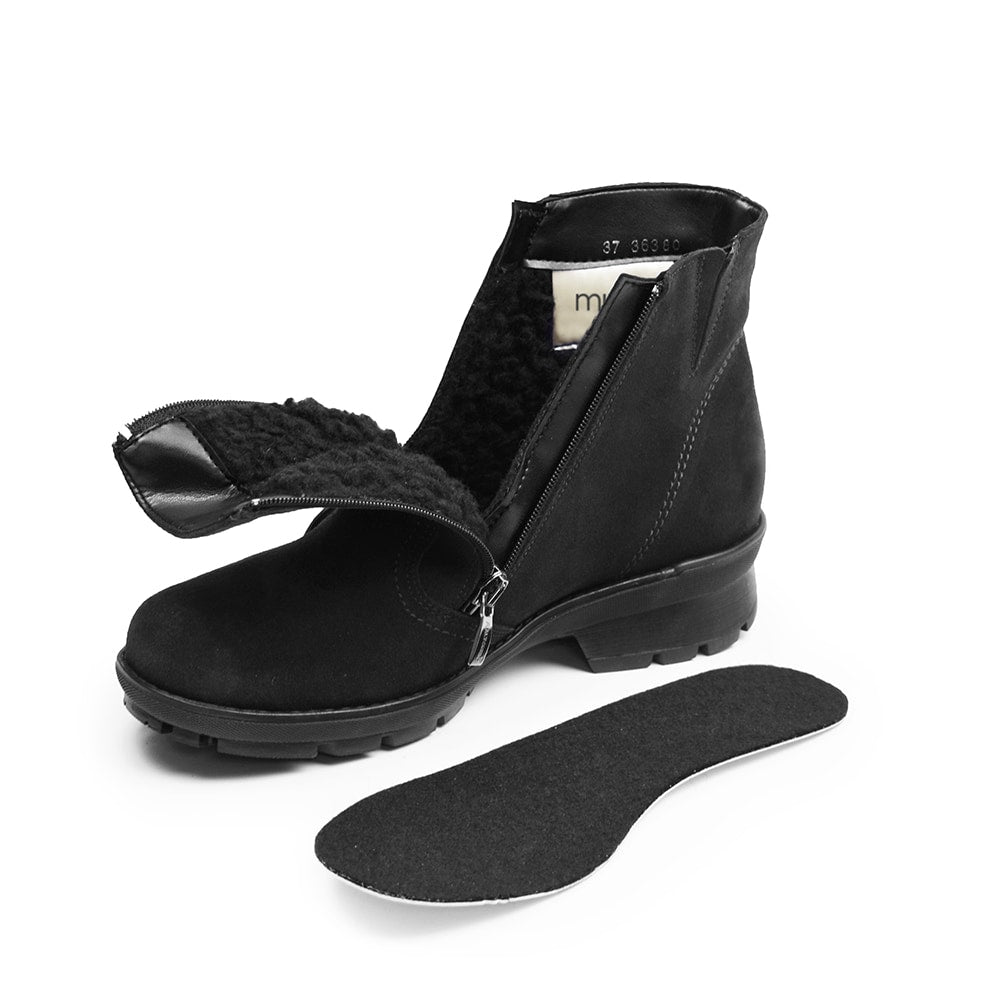 Produktbild 7 - Minfot Aaltonen Breda Boots Grip+ Vasa Mocka Ull Svart