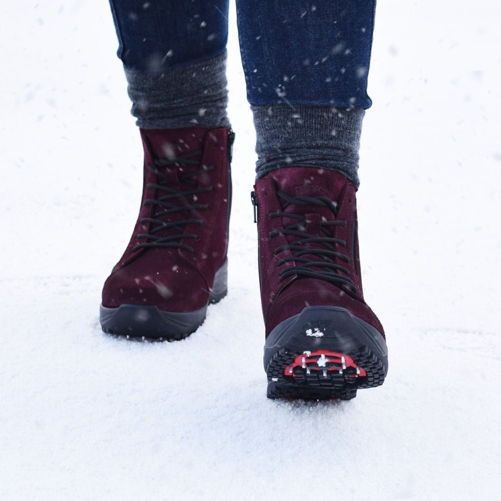 Produktbild 13 - Minfot Dubbskor Lima Mocka Ull Bordeaux