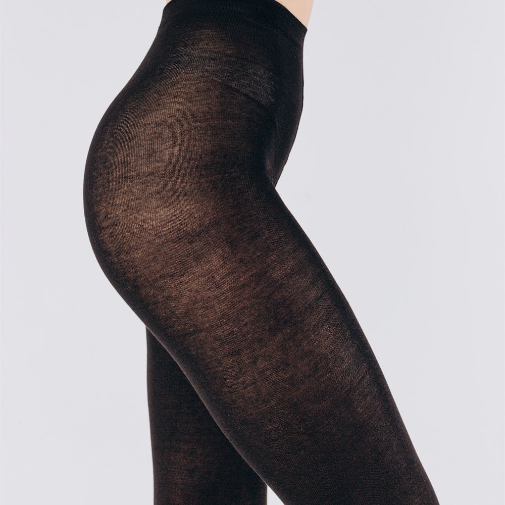 Giulia Lucky Cotton Strumpbyxor Bomull 200 den Svart