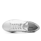 Minfot Comfort Sneakers Dam Skinn Leopard Vit