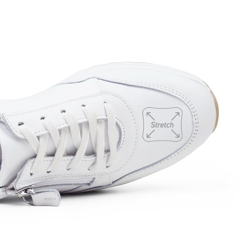 Produktbild 4 - Minfot Alley Sneaker Stretch med dragkedja Vit