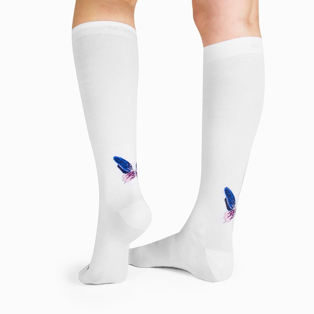 Produktbild 3 - vita-stodstrumpor-dam-fjaril