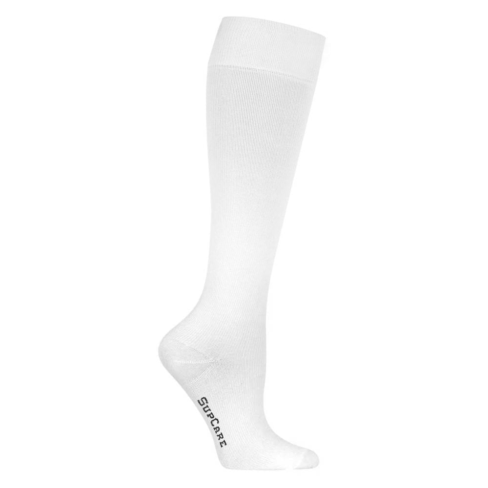 SupCare Stödstrumpor Bomull Vit