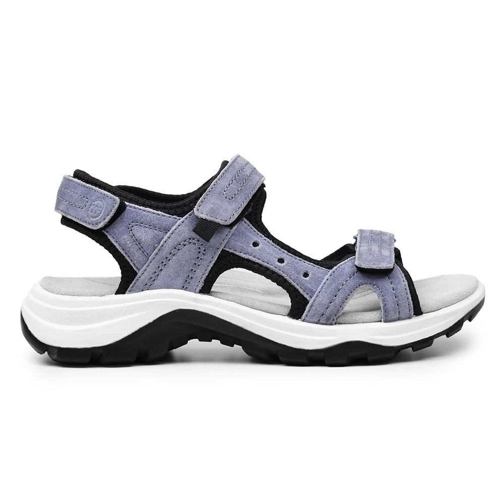 Produktbild 3 - Minfot Sandaler Sandhamn Dam Mocka Duvblå